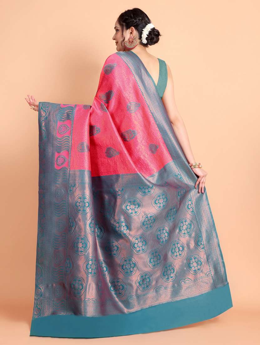 women self design banarasi saree with blouse - 21253456 -  Standard Image - 2