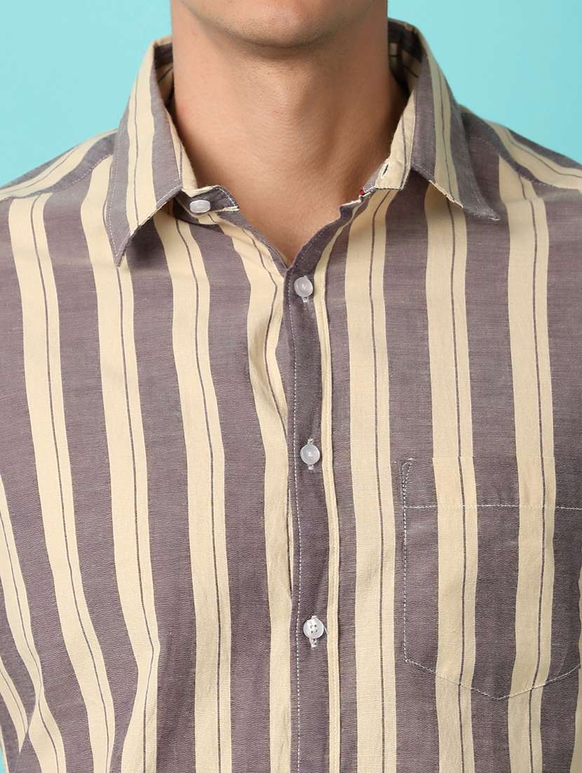 men collared neck long sleeves casual shirt - 21255211 -  Standard Image - 7