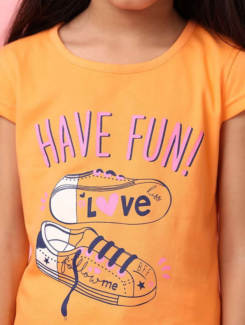 girls front printed shorts twin set - 21255274 -  Standard Image - 7