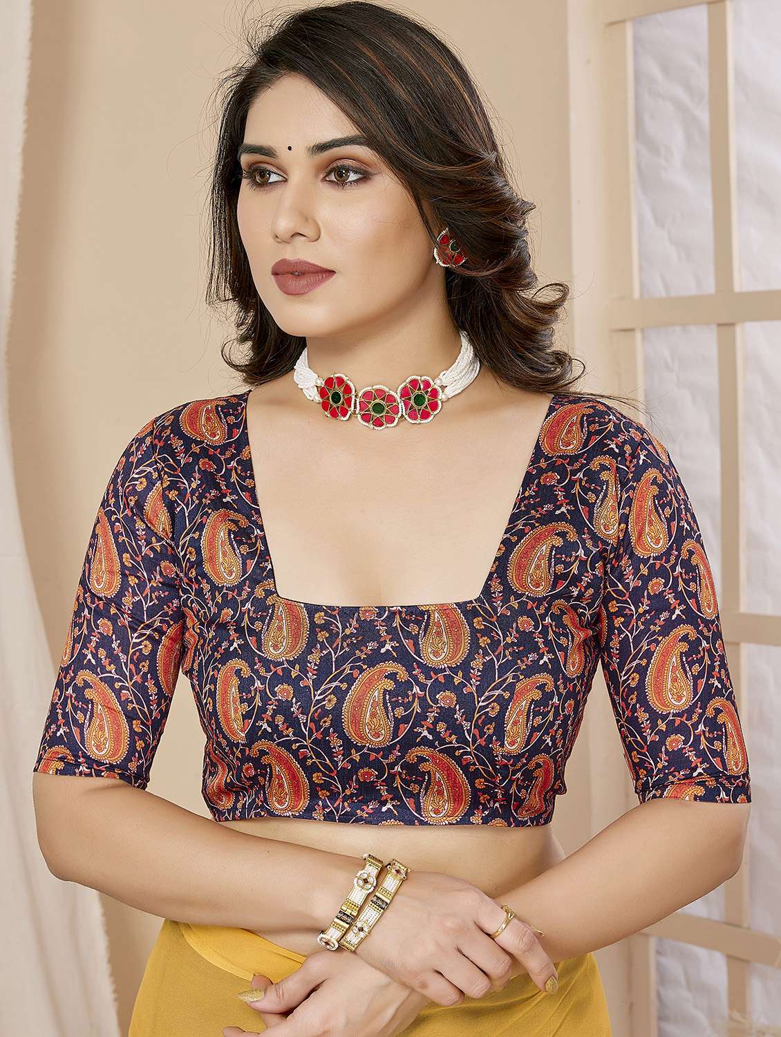 multi colored georgette ruffle saree with blouse - 21255842 - Standard Image - 2