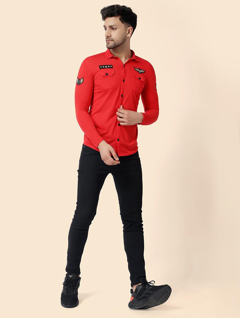 men solid casual shirt - 21256550 - Standard Image - 2
