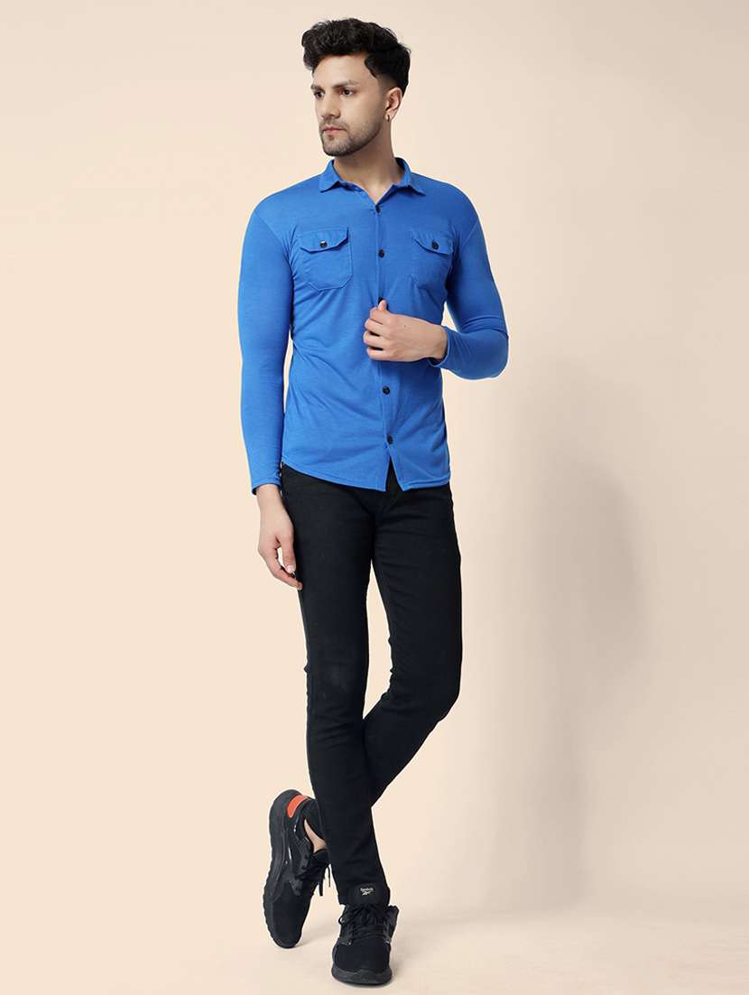 men solid casual shirt - 21256655 - Standard Image - 2