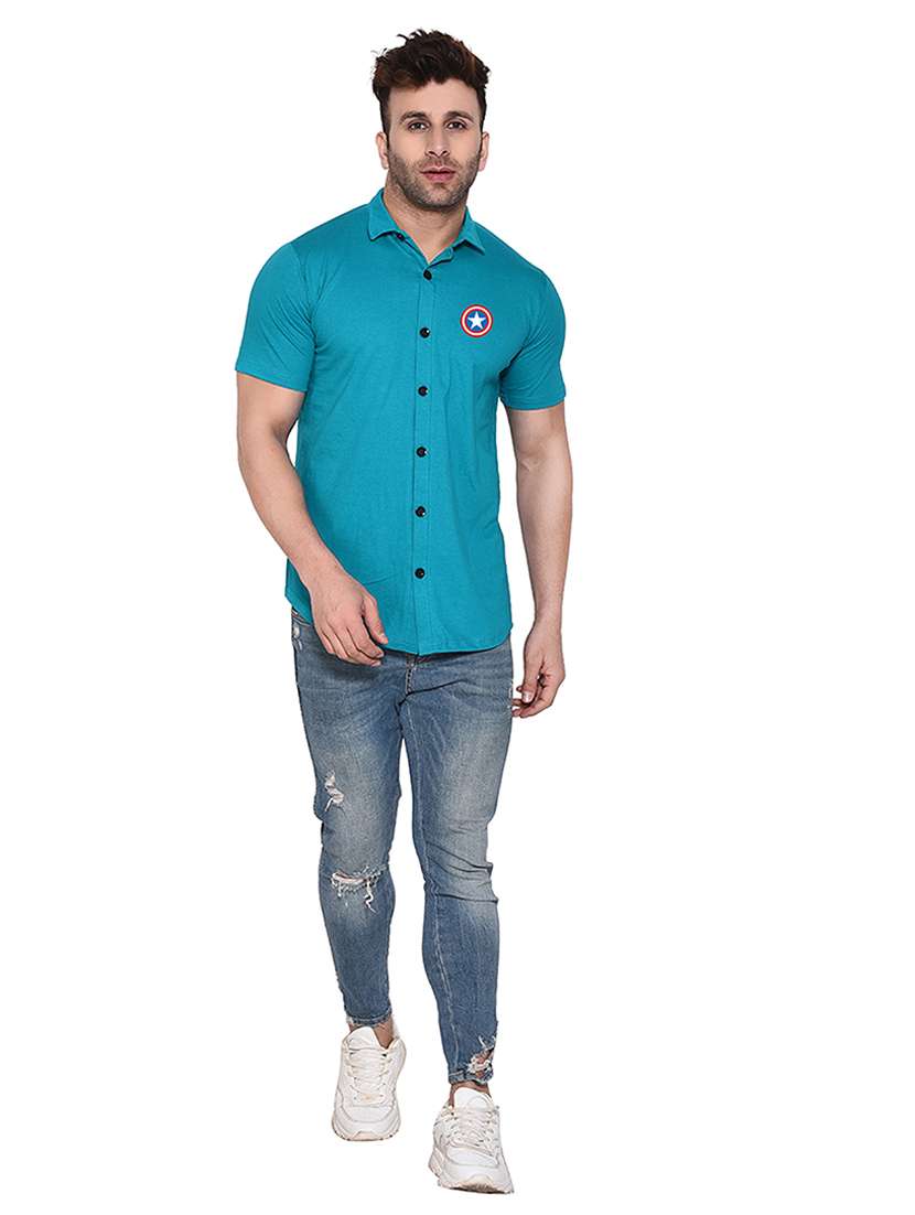 men short seleeved casual shirt - 21256697 - Standard Image - 2