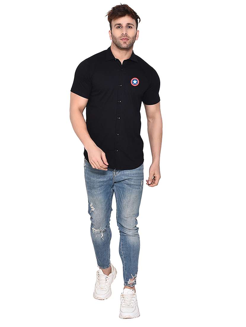 men solid casual shirt - 21256705 - Standard Image - 2