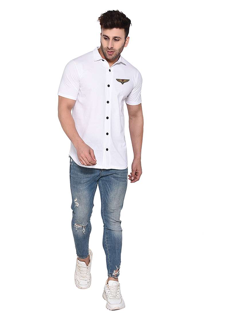 men solid casual shirt - 21256715 -  Standard Image - 2