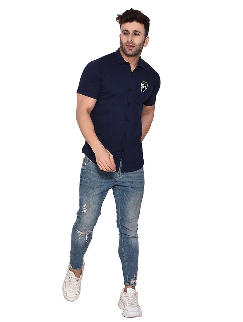 men solid casual shirt - 21256723 - Standard Image - 2