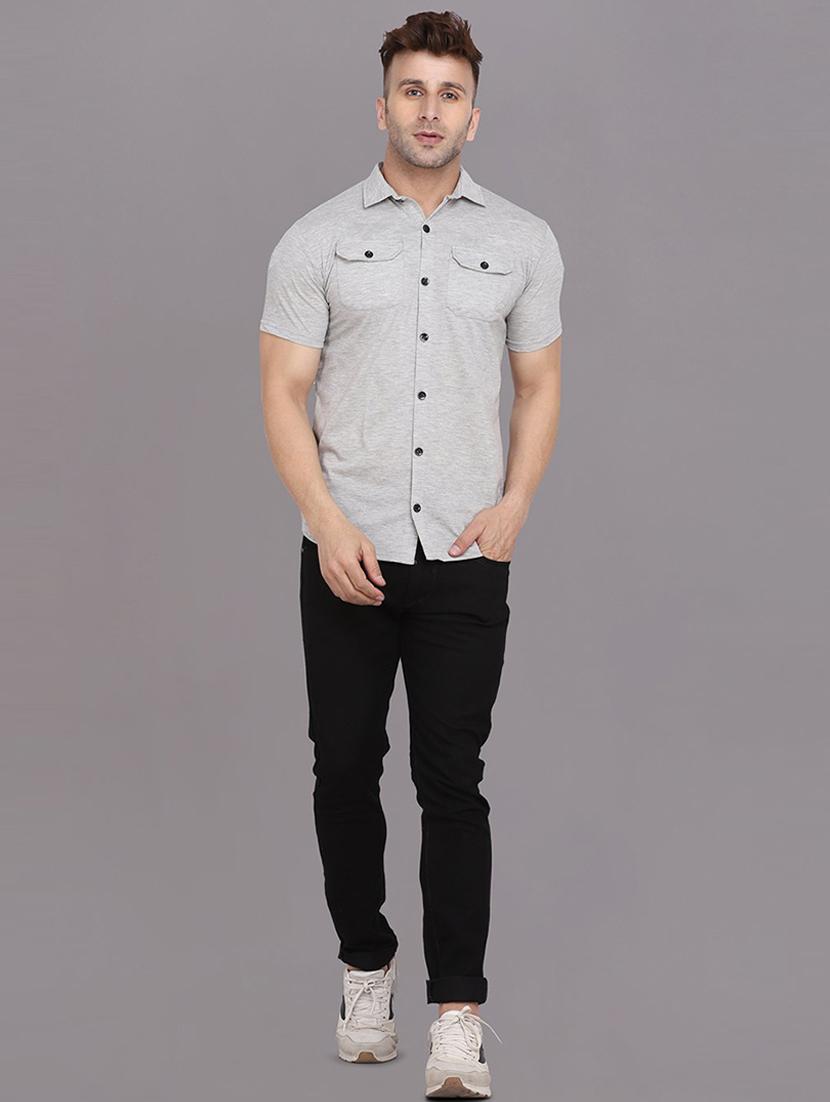 men solid casual shirt - 21256740 - Standard Image - 2