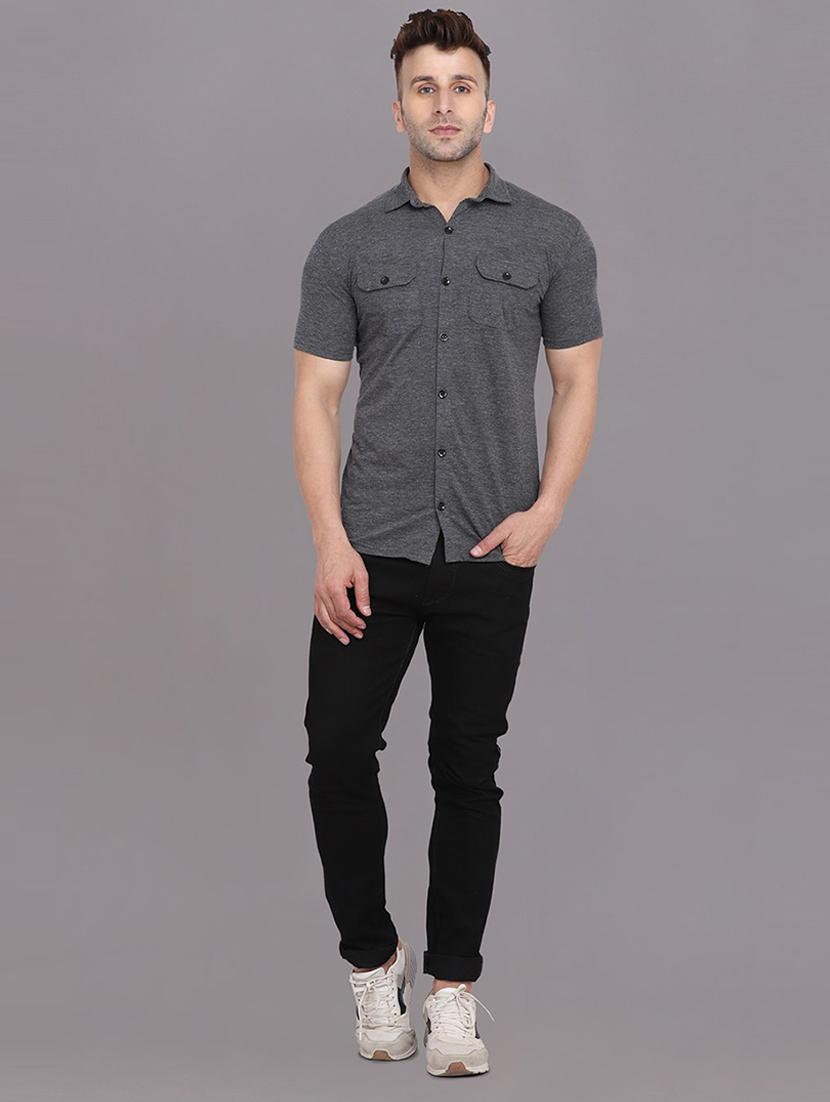 men solid casual shirt - 21256747 - Standard Image - 2