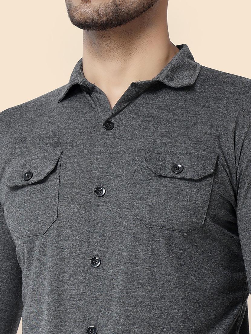 men solid casual shirt - 21256815 - Standard Image - 2
