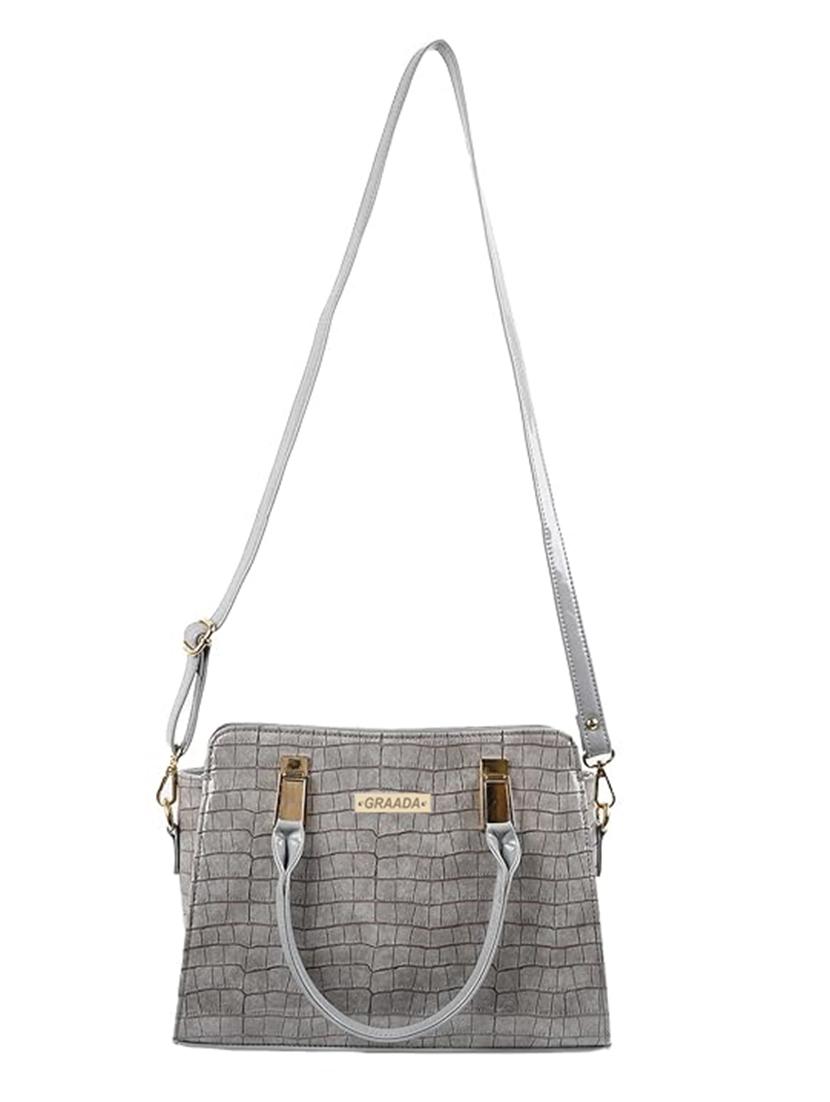 grey leatherette handbag - 21259552 -  Zoom Image - 0