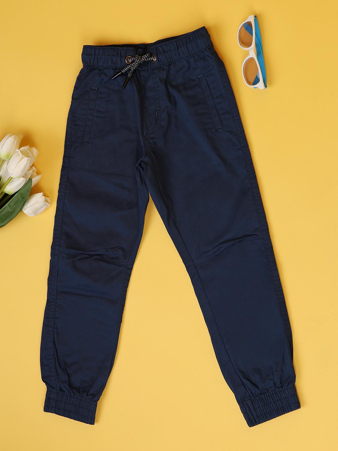 boys cotton solids joggers