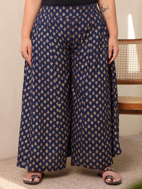 women ankle-length printed palazzo - 21262049 -  Standard Image - 0