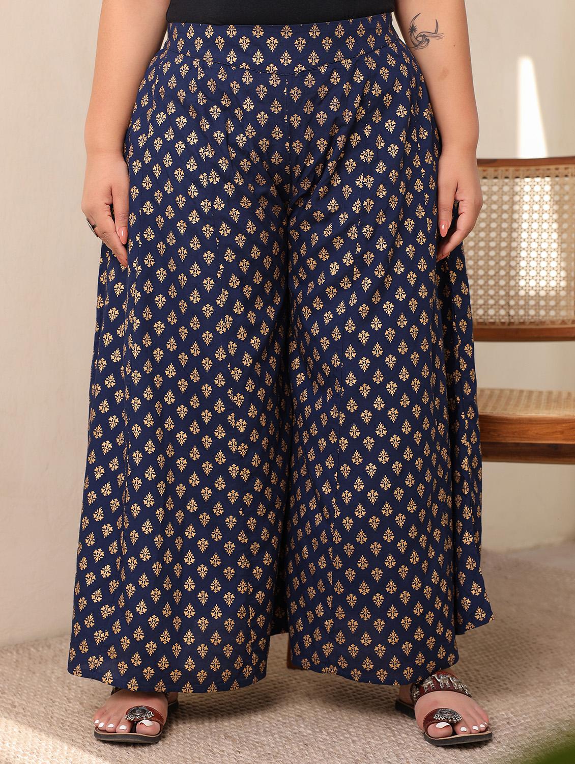 women ankle-length printed palazzo - 21262049 -  Zoom Image - 0