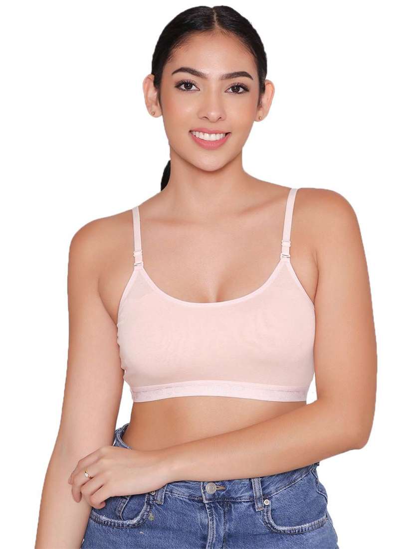 women solid sports bra