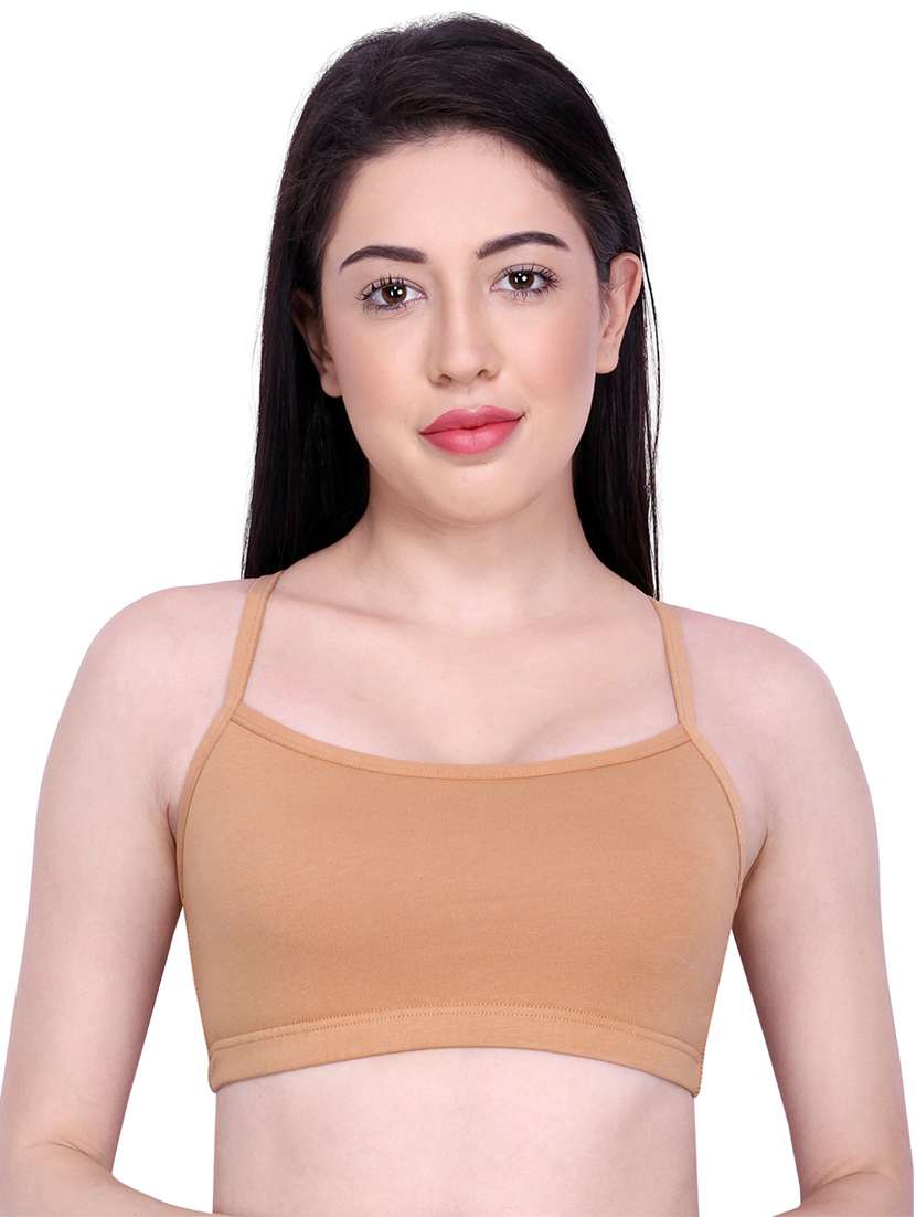 women solid sports bra