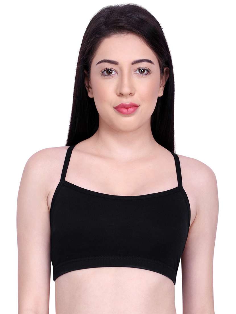 women solid sports bra