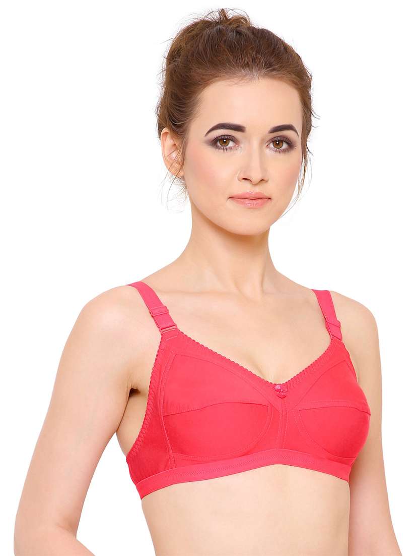 women solid cotton blend bra - 21262841 -  Standard Image - 2