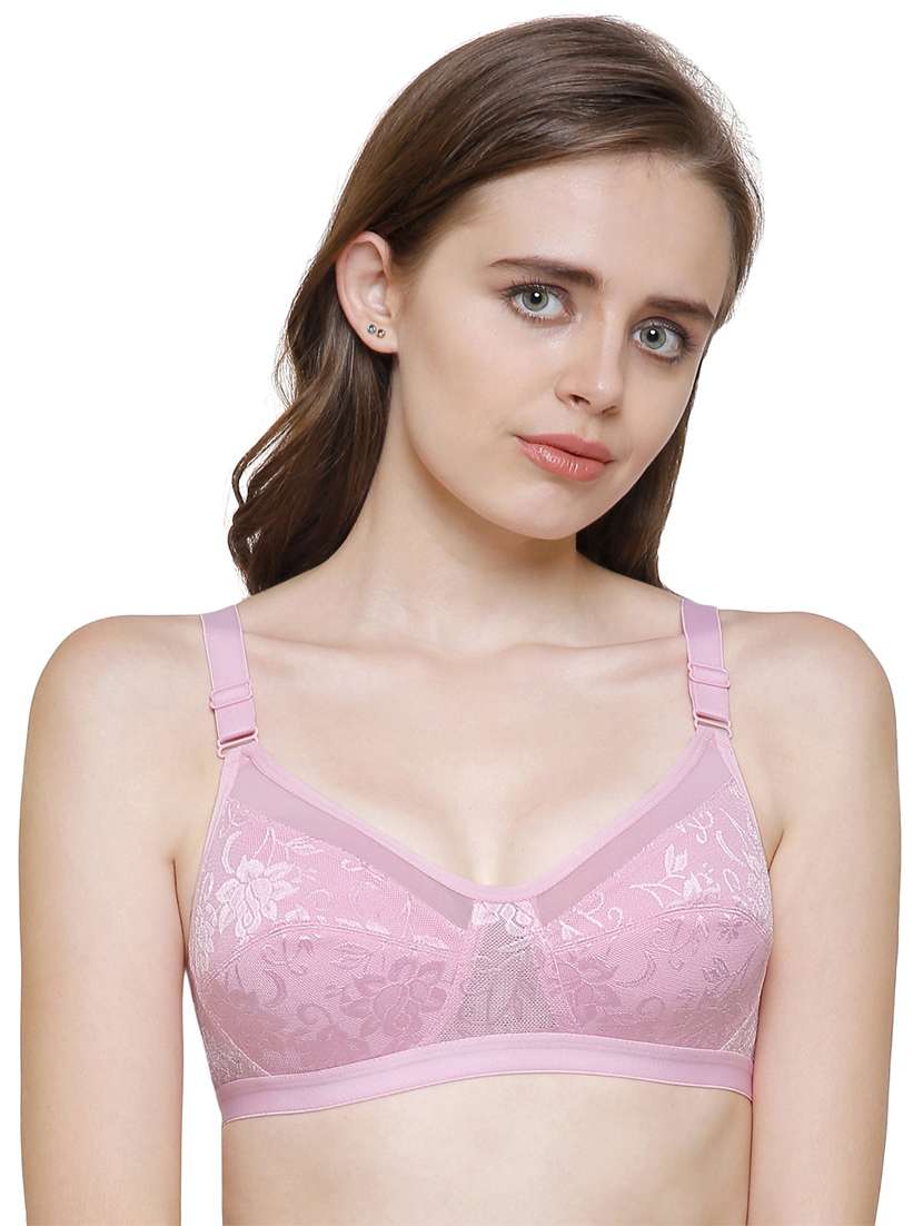 women lace detailed regular bra