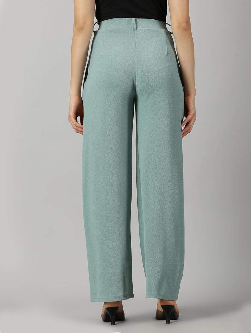 pastel green polyester trousers - 21264866 - Standard Image - 2