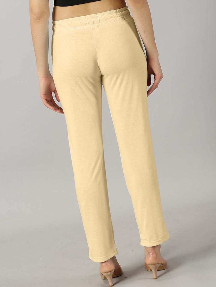 yellow polyester cigarette pants - 21264876 - Standard Image - 2