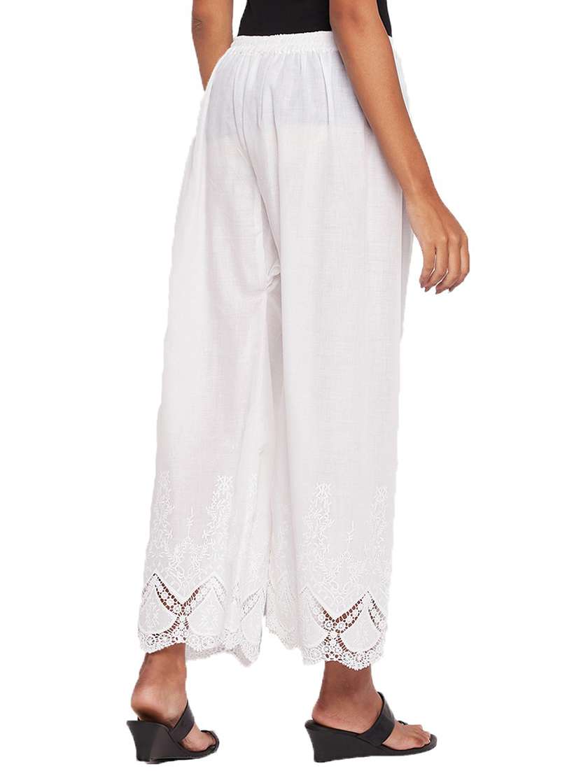 women embroidered flared palazzo - 21264893 -  Standard Image - 2