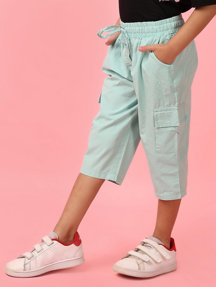 girls solid cotton three fourths - 21266169 - Standard Image - 2