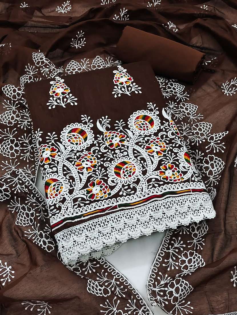 embroidered unstitched suit set
