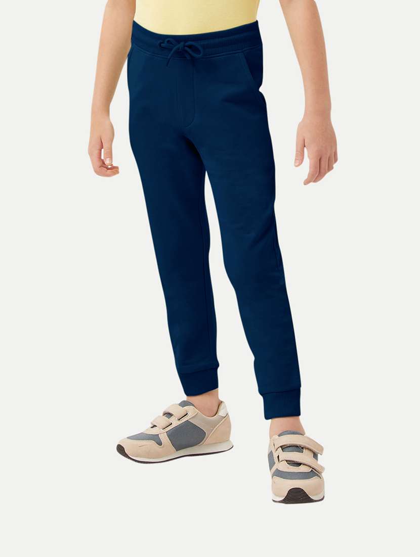 boys solid casual jogger