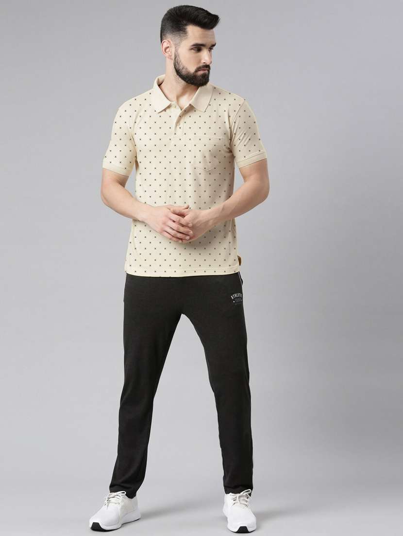 men printed polo neck t-shirts - 21269267 - Standard Image - 2