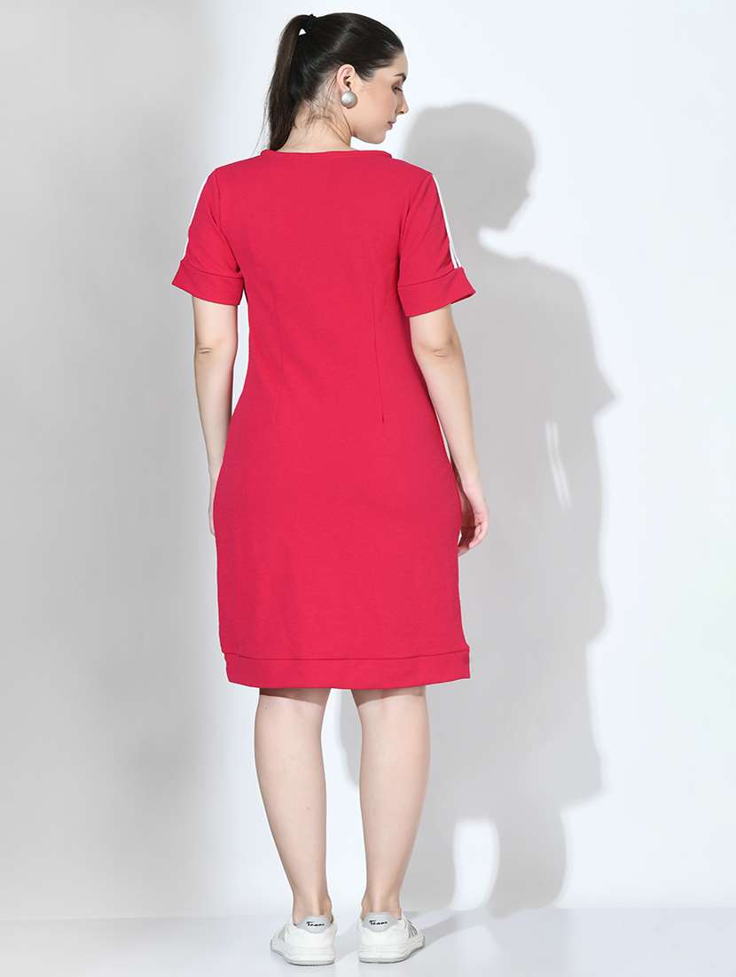 red polyester bodycon dress - 21270095 -  Standard Image - 2