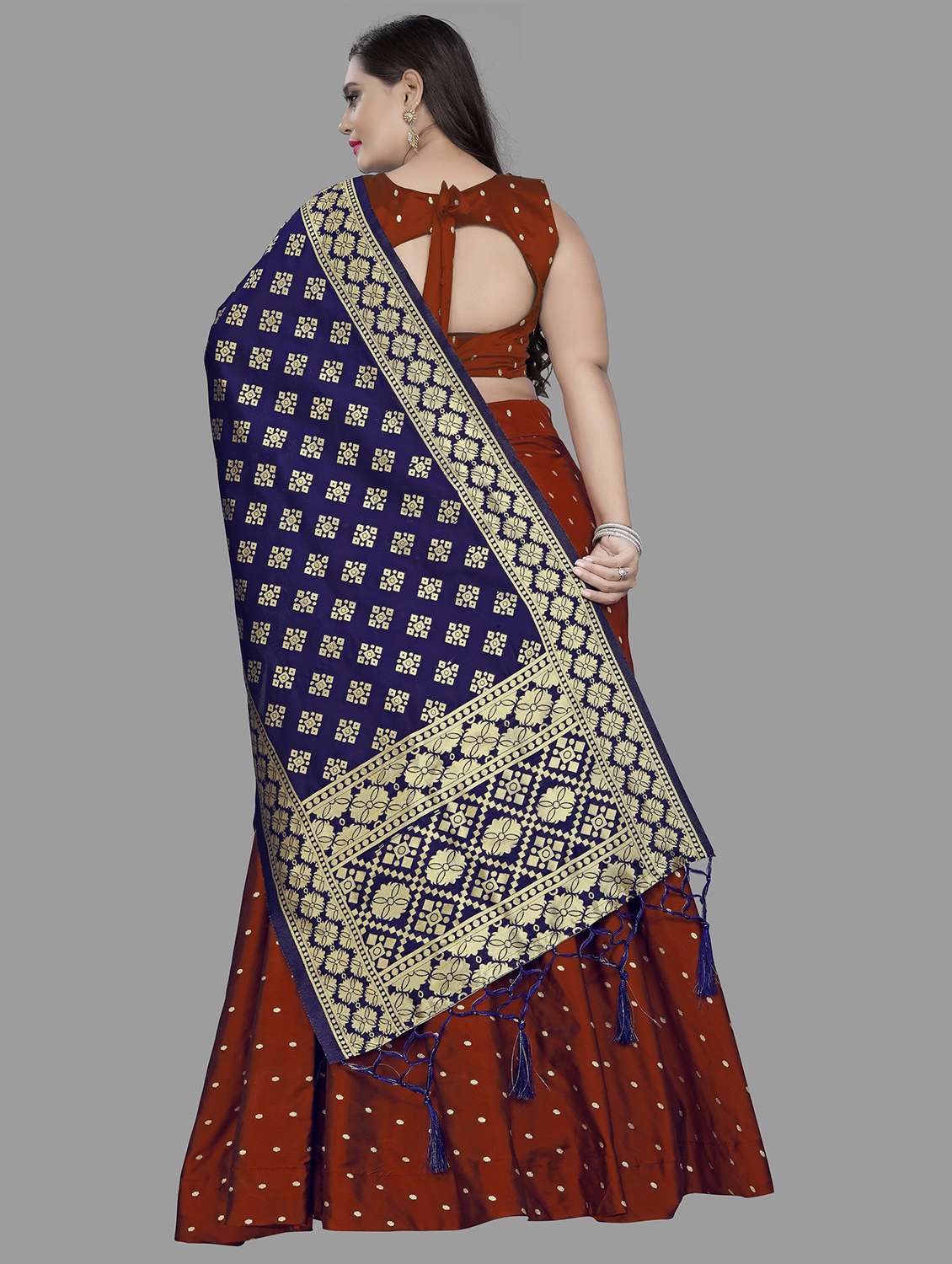 women semi-stitched lehenga choli with dupatta - 21270915 - Standard Image - 2