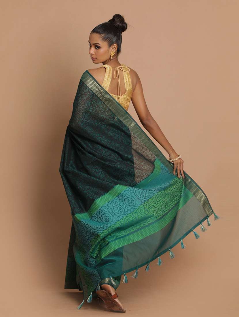 women self design handloom saree with blouse - 21271513 - Standard Image - 2