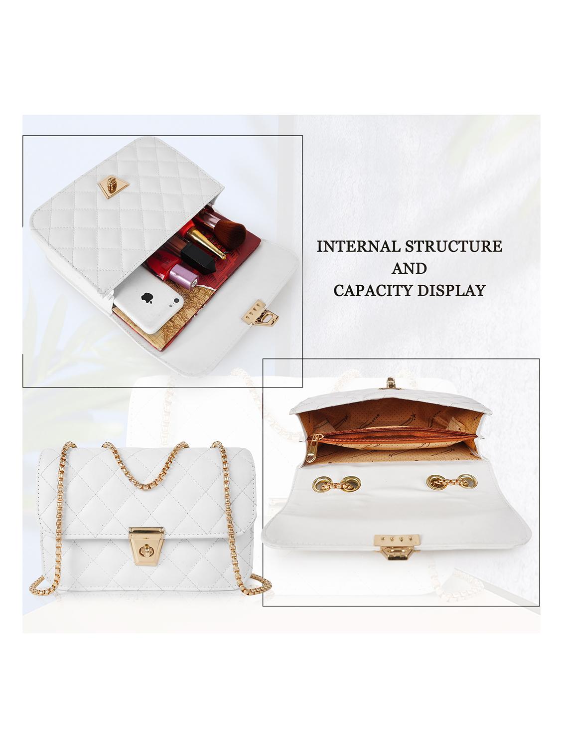 white leatherette (pu) sling bag - 21273698 - Standard Image - 2