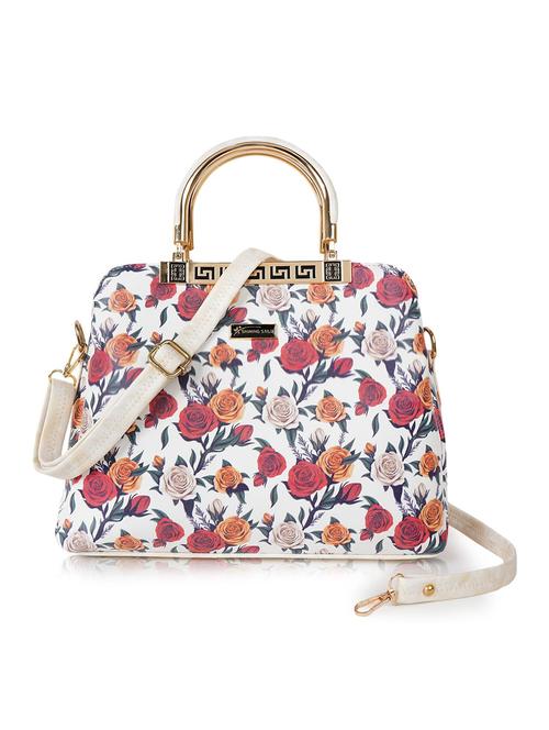 white leatherette (pu) handbag - 21273732 - Standard Image - 0