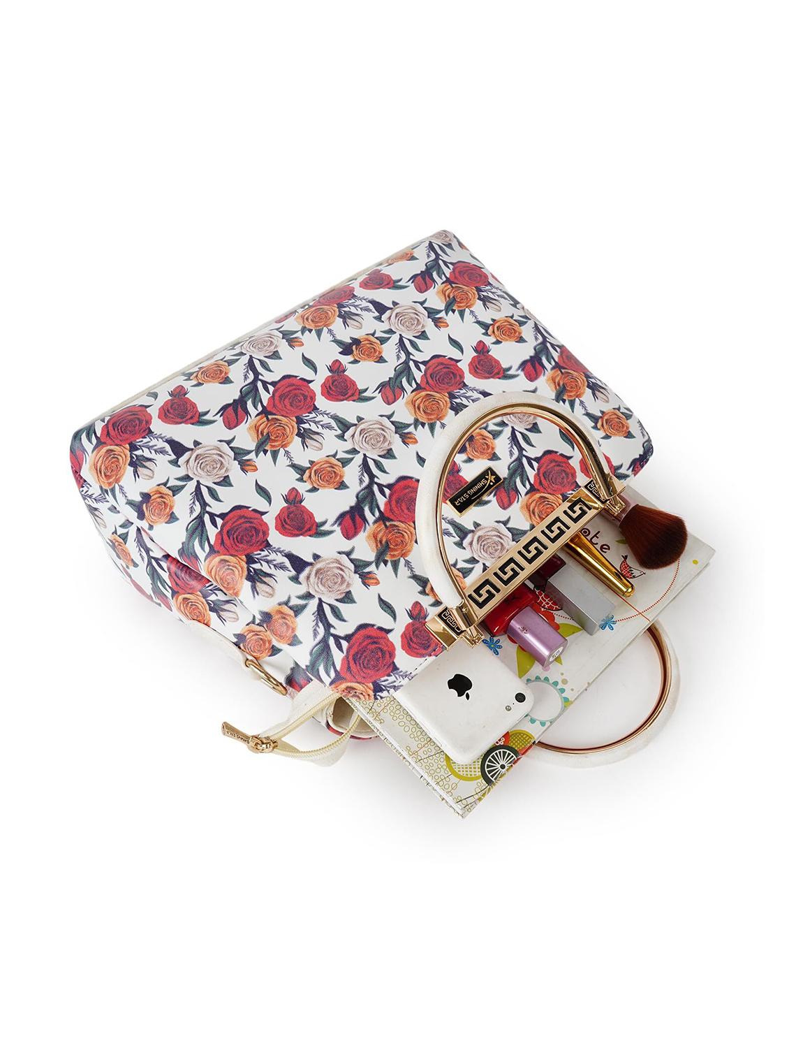 white leatherette (pu) handbag - 21273732 - Standard Image - 2