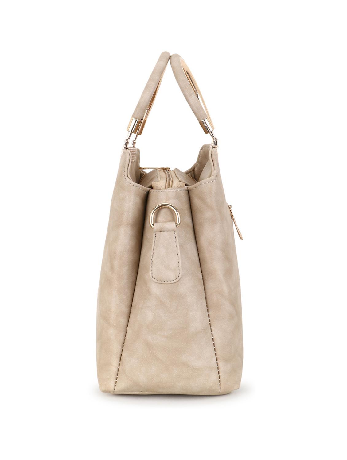 solid leatherette (pu) handbag - 21273769 - Standard Image - 2