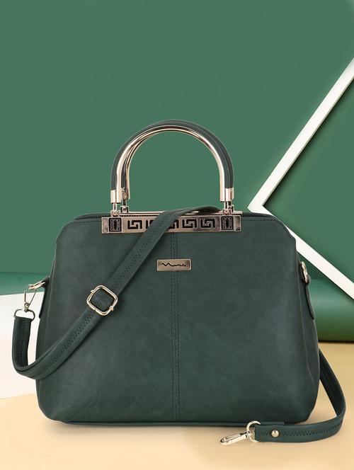 solid leatherette (pu) handbag - 21273770 -  Standard Image - 0