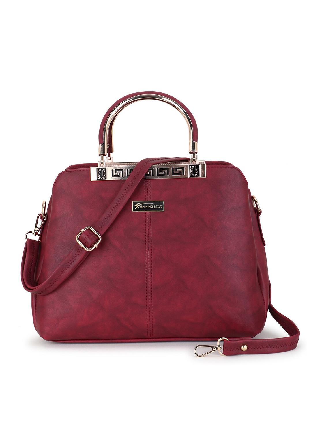 solid leatherette (pu) handbag - 21273772 - Zoom Image - 0