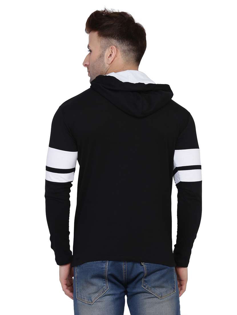 men color block hood neck t-shirt - 21274687 -  Standard Image - 2