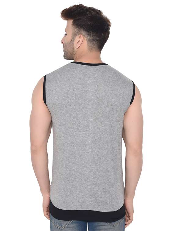men plain sleeveless t-shirt - 21274820 - Standard Image - 2