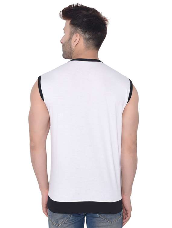 men plain sleeveless t-shirt - 21274821 - Standard Image - 2
