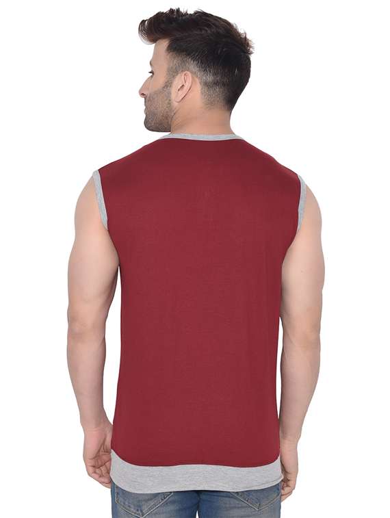men plain sleeveless t-shirt - 21274826 - Standard Image - 2
