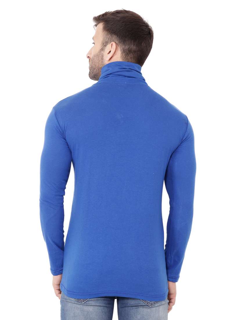 men plain high neck t-shirt - 21274946 -  Standard Image - 2