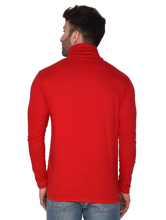 men plain high neck t-shirt - 21274954 -  Standard Image - 2