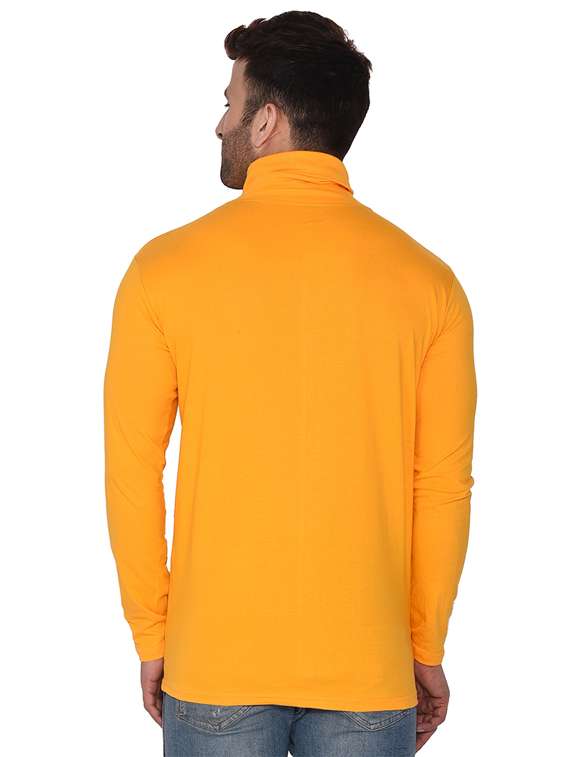 men plain high neck t-shirt - 21274966 -  Standard Image - 2