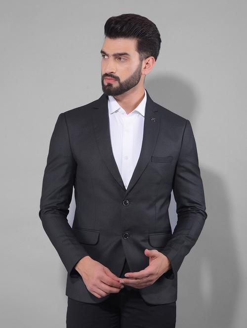 men long sleeved solid single breasted casual blazer - 21275237 - Standard Image - 0