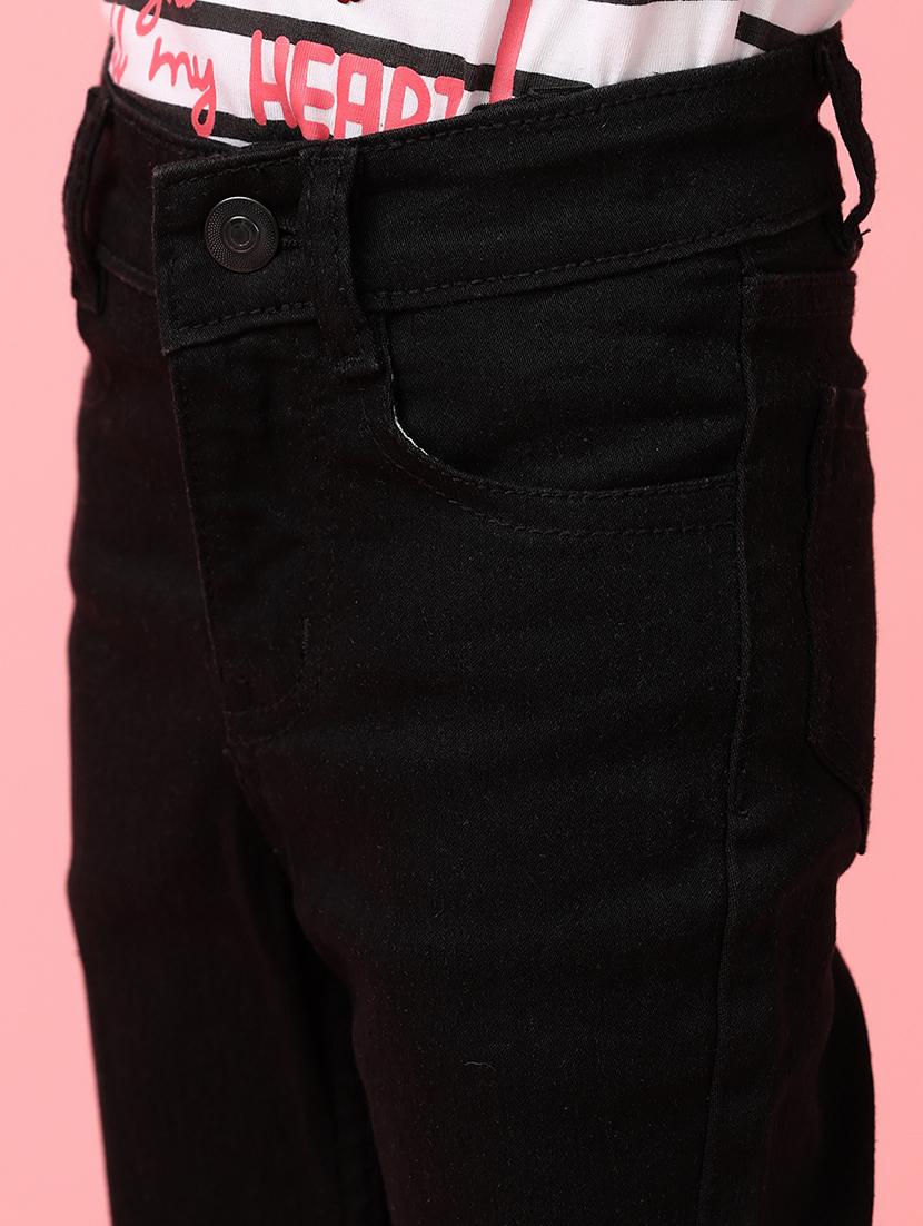 girls mid rise plain jeans - 21275321 - Standard Image - 7