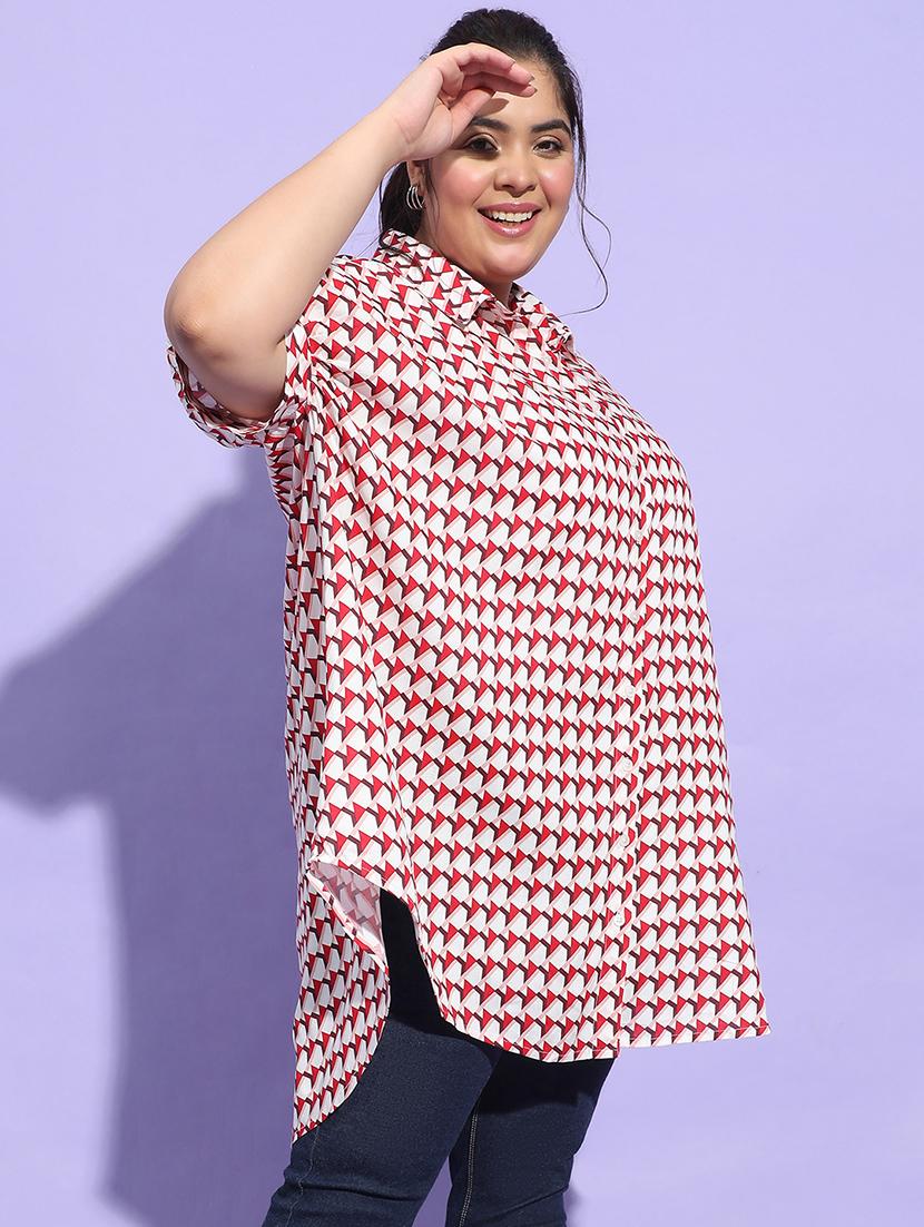 plus size woman collared shirt - 21275420 - Standard Image - 2