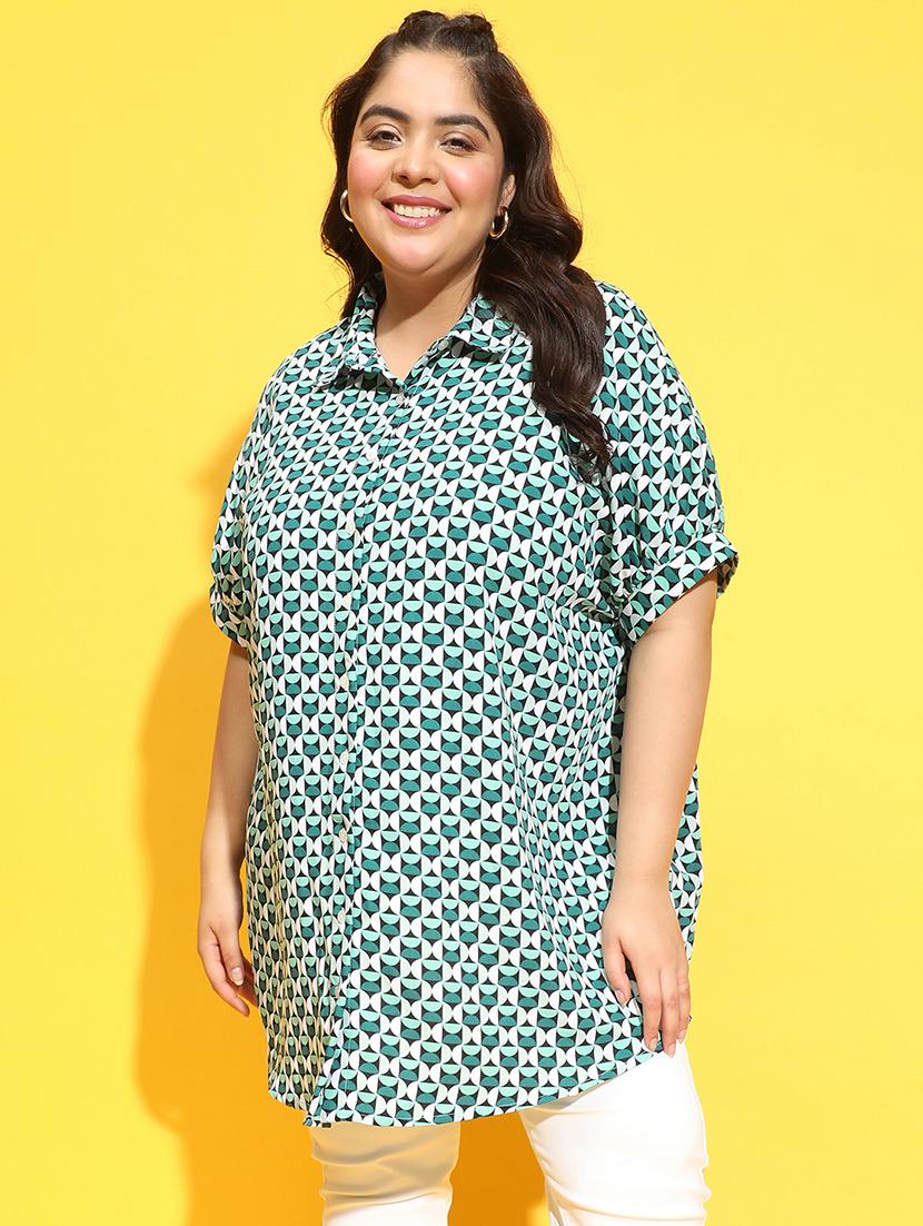 plus size woman collared shirt - 21275421 - Standard Image - 2