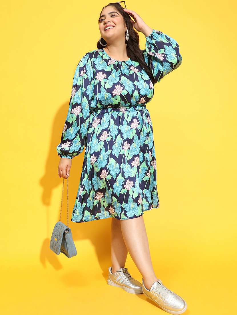 women floral print fit & flare dress - 21275426 -  Standard Image - 2